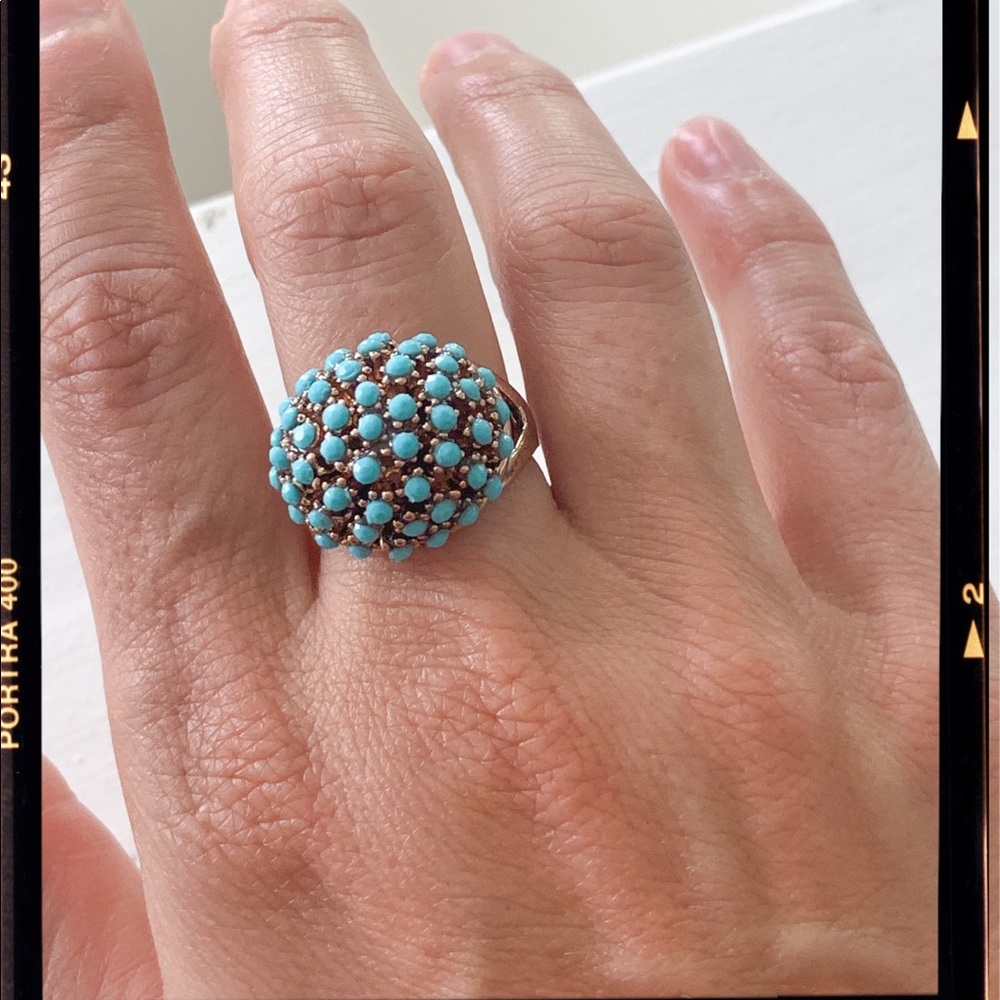 Turquoise antique/vintage look ring